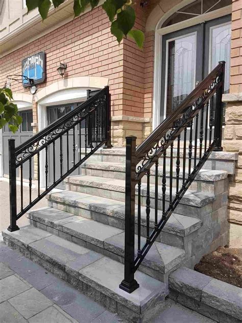 5 step handrail|exterior 5 step railing.